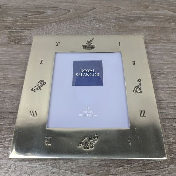 ROYAL Selangor Pewter 4×6 Baby Photo Picture Frame - Picture 14 of 17